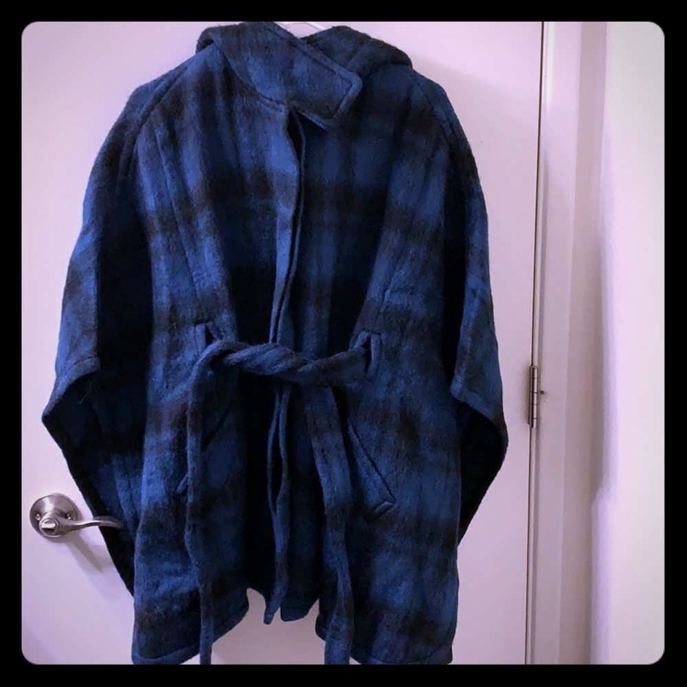 Coach Plaid Cape XS